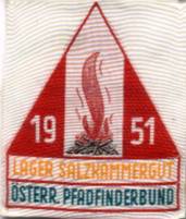 Lagerabzeichen des ÖPB Bundeslager 1951