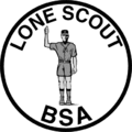 Lone scout emblem bw.gif